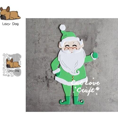 Christmas Santa Claus Metal Cutting Dies Scrapbooking Stencil DIY Mold Craft Embossing Die Cuts Card Making New Dies For 2020