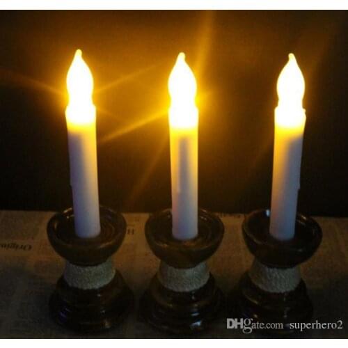 Warm white Dance LED Electric Candle Light Birthday Flameless Candles Battery Operated Tealights Christmas Wedding Party Decor