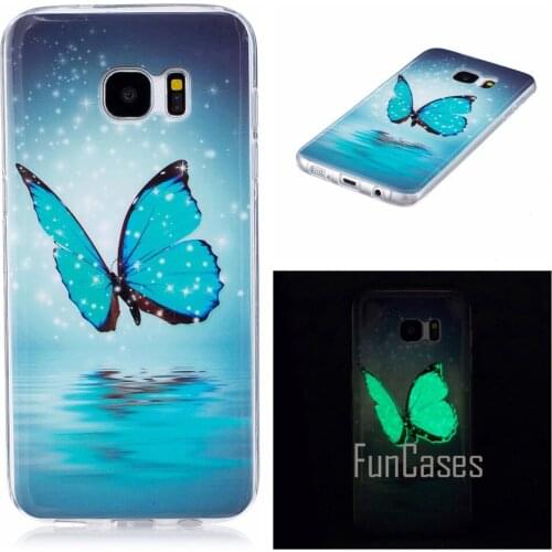 Luminous Case For coque Samsung Galaxy S7 Edge Case Silicone Cover For Samsung S7 Edge Case Cover G9350 G935 5.5 inch sammsung