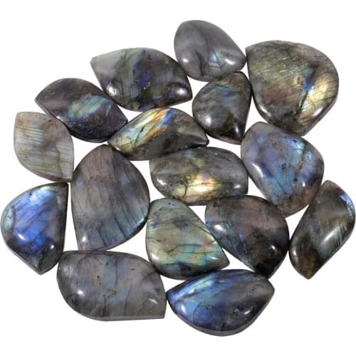 TUMBEELLUWA 1Pcs Natural Labradorite Crystal Irregular Stone Colorful Shine Decor Healing Reiki Polished Stone Specimen Jewelry