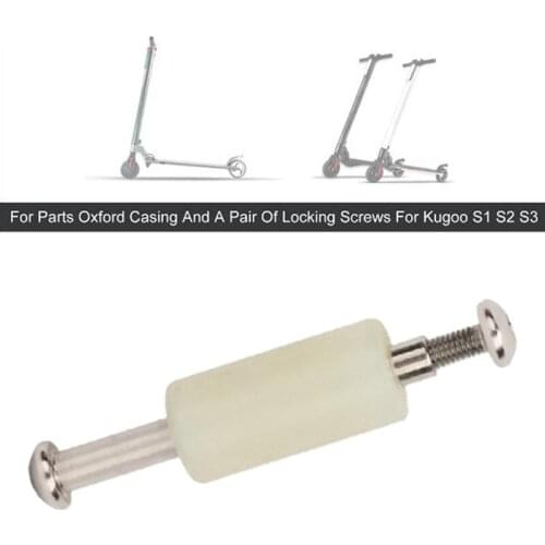 1Pcs Plastic Tube Sleeve And Locking Screw For S1 S2 S3 Electric Scooter Plastic Shaft Kugoo S1 Pro Accessories Parts
