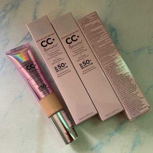 12pcs/lot it cosmetic it your skin but better CC+ illumination color correcting illuminating full coverage cream spf 50+ uva/uvb