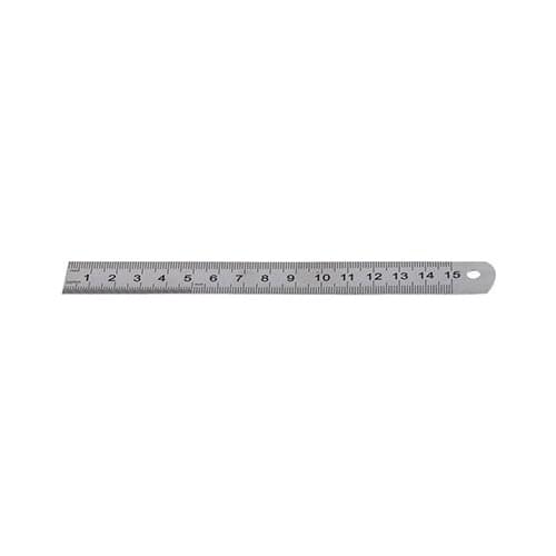 15cm Double Side Stainless Steel Measuring Straight Ruler Tool 6 Inches
