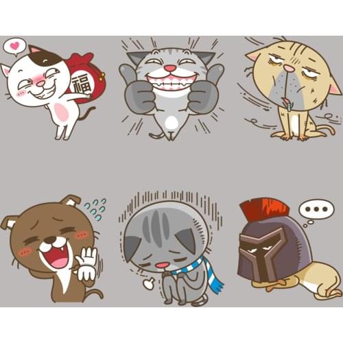 16 funny cat stickers/exquisite stickers/decorative stickers/DIY craft photo album