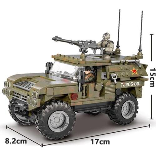 2021 World War 2 WW2 Army Military Soldier City Police SWAT Armored Vehicle Model Building Blocks Bricks Kids Toys