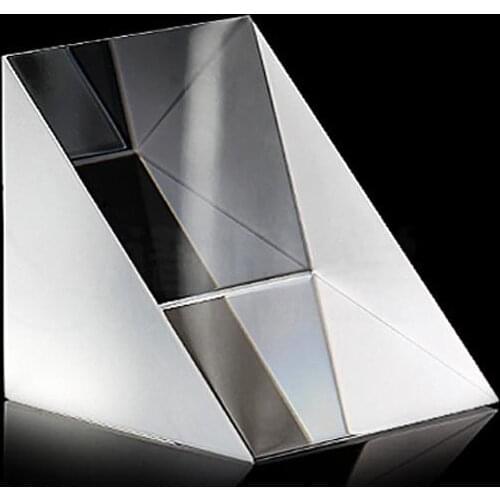 50*50*50mm/1.96*1.96*1.96in Optical Glass Prisms Equilateral Triangle Right Angle K9 Prisms Lens Light Spectrum Physics Optics