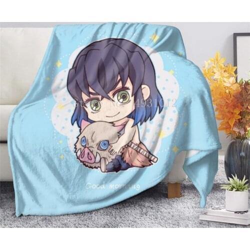 Anime Blankets Demon Slayer Blanket 3D Print Sherpa Fleece Blanket Throws on Bed Couch Home Textiles 150*200CM Toalla Playa