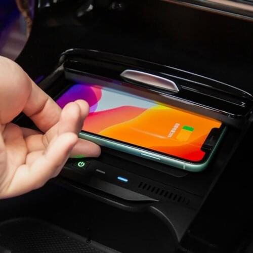 15W QI car wireless charger phone charger charigng holder for Mercedes Benz W177 W188 W247 GLB CLA A B Class 2019 2020 2021