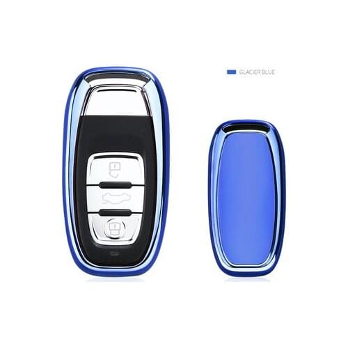 Free Shipping TPU Car key cover case bag for AUDI A4 A5 A6 A7 A8 R8 B6 B7 B8 TT S5 S6 S7 S8 SQ5 Q5 Q7 Car Accessories styling