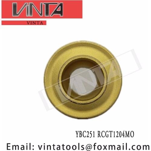 Free shipping high quality 10pcs/lots YBC251 RCGT1204MO cnc carbide milling inserts