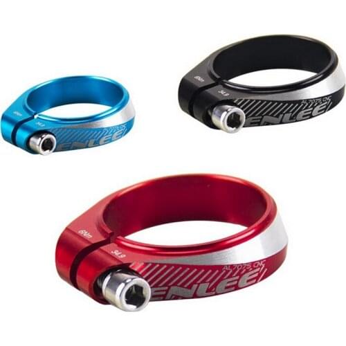 ENLEE Bike Seatpost Clamp Ultralight Mountain Bicycle Seater Clamp Lock Highway Fit 30.9-34.9mm Seatpost Quick Release Saddle Cl