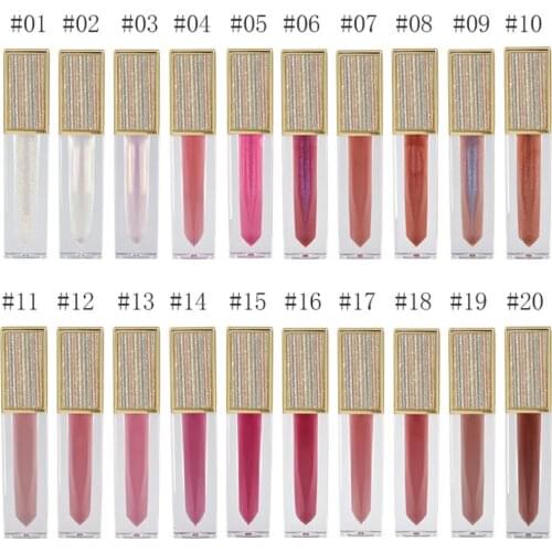 Private Label Lipgloss Enlarger Shimmer Moisturizing Lip Plumper Clear Lip Gloss Makeup Cosmetics Wholesale Liquid Lipstick