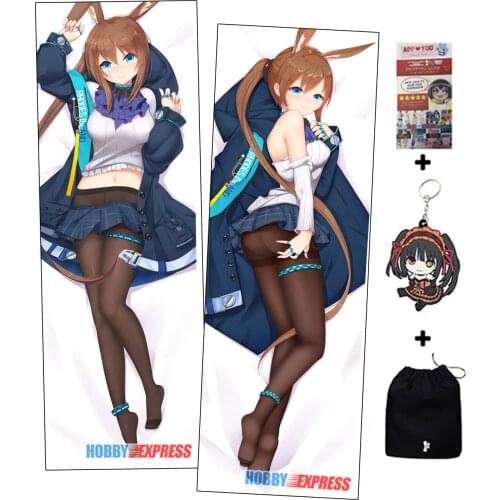 Hobby Express Arknights Amiya Dakimakura Japanese Otaku Waifu Hugging Body Pillow Cover ADP19039-1