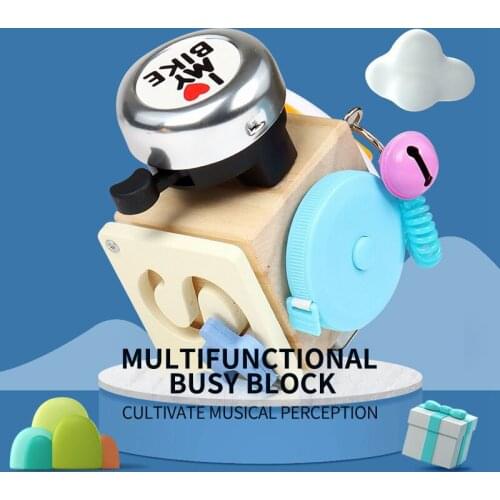 Montessori Toy Baby Busy Board Early Education Box Montessori Teaching Aid Busy Block Lock Box Toy Childrens Gift
