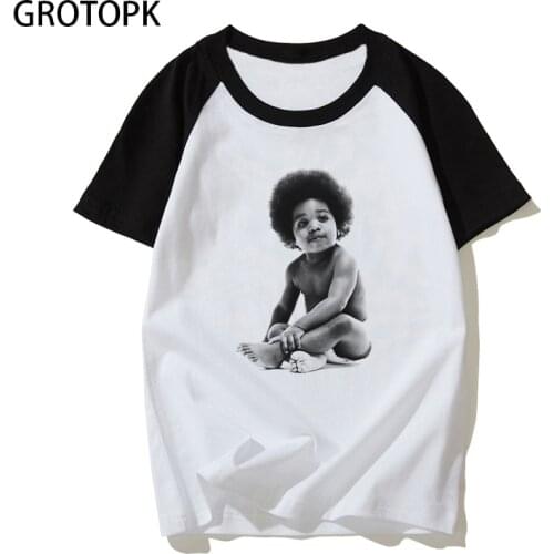 Notorious BIG Replica Baby Mens T Shirt Funny T-Shirt Male Kendrick Lamar Rapper Music Be Humble Streetwear Tshirt Hiphop Tops
