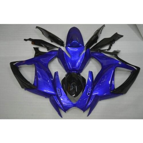 Injection Mold Fairing kit for SUZUKI GSXR600 750 K6 06 07 GSXR 600 GSXR750 2006 2007 ABS blue black Fairings set+Gifts SB95