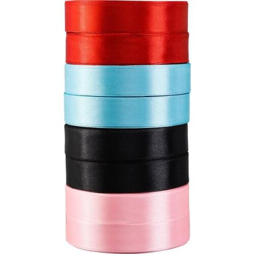 22 M 2CM / Roll Silk Ribbon DIY Crafts Bows Handmade Gift Wrapping Party Wedding Decoration Sewing Accessories Scrapbook Materia