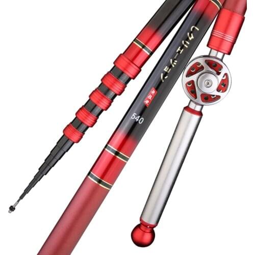 Mini Ultra-short Section Positioning Hollow Fishing Rod Ultra-light and Super-hard Hand Fishing Pole Multipurpose Fishing Sticks