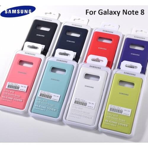 Samsung Note 8 9 Soft Protect Back Cover Official Liquid Silicone Phone Case Housing For Galaxy Note 8 SM-N9500 Note 9 SM-N9600