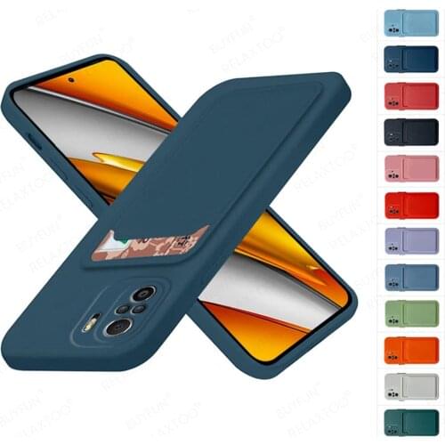 Soft TPU Card Wallet Case For Xiaomi Poco F3 M3 Pro X3 NFC Xiomi Mi 11 Ultra Lite 11i Mi11 i Camera Shockproof Phone Cover Coque