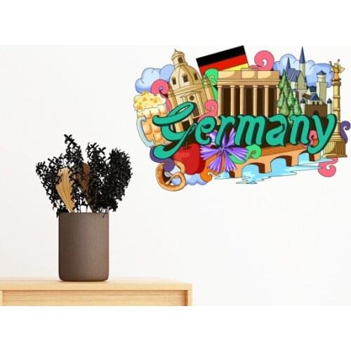 New Swan Stone Castle Beer Germany Graffiti Removable Wall Sticker Art Decals Mural DIY Wallpaper for Room Decal