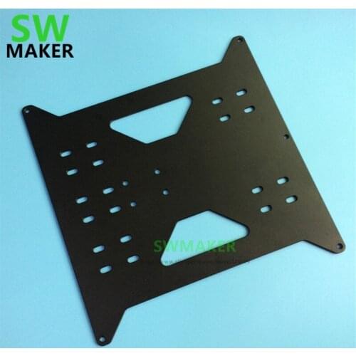 SWMAKER Upgrade Y Carriage Plate black color for wanhao Duplicator i3 /Monoprice Maker Select V1/V2/V2.1/Plus 3D printer