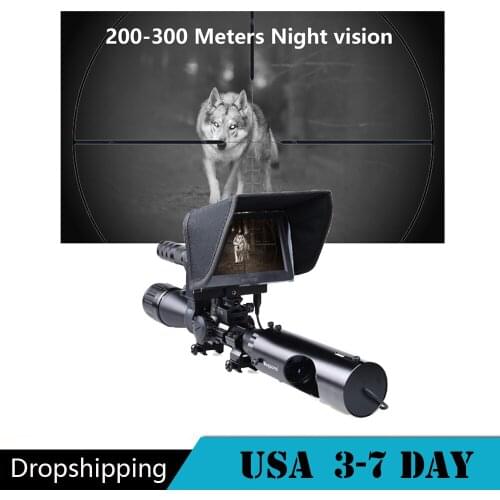 Hunting Infrared Night Vision Sight Optical Rifle Night Nision Device Hunting Camera Video Photo Megaorei 2