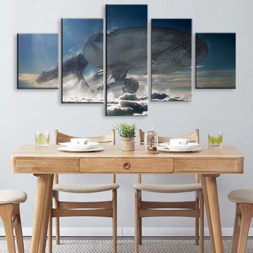HD Star Trek Poster Wall Decor Spaceship Oil Painting Canvas Room Decor Aesthetic Printed Canvas Wall Paintings Room Home Decor