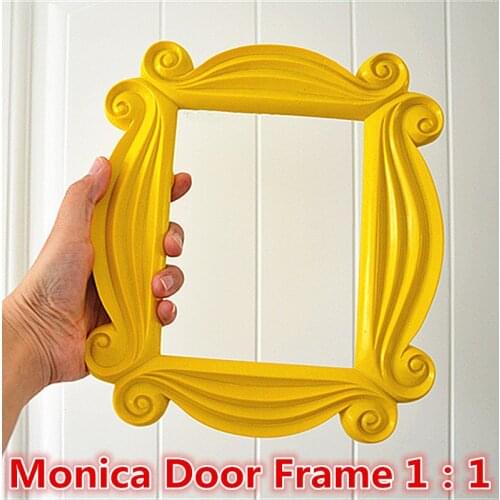 TV Series Friends Handmade Monica Door Frame Wood Yellow Photo Frames Collectible For Decor Door Decoration