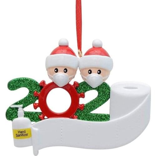 DIY Blessings Resin Mask Snowman Christmas Tree Hanging Pendant Ornaments Gifts 2020 Christmas Decorations Home Decore