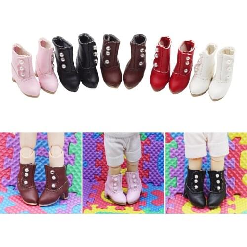 2.3*0.8cm Cute 1/12 BJD High Heel Boots Fits Obitsu11,OB11,DOD,YMY,GSC Clay Toy Shoes Doll&Accessories Best Gift for Kids