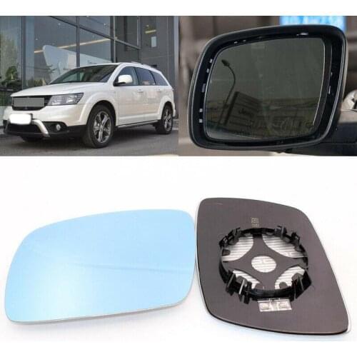 Blue mirror For Dodge Journey JCUV 09-2016 Side View Door Mirror Blue Glass With Base Heated turn single lamp