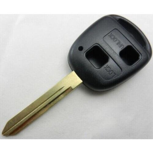 2 Buttons Replacement Remote Key Case Shell For Toyota Avensis With TOY47 Blade Fob Key Cover 5PCS/lot