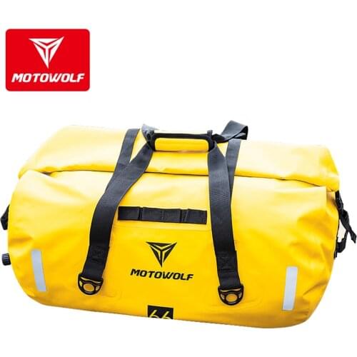 Universal Motorcycle Reflective Rear tail bag Thickened large capacity waterproof storage rear seat bag Riding equipment