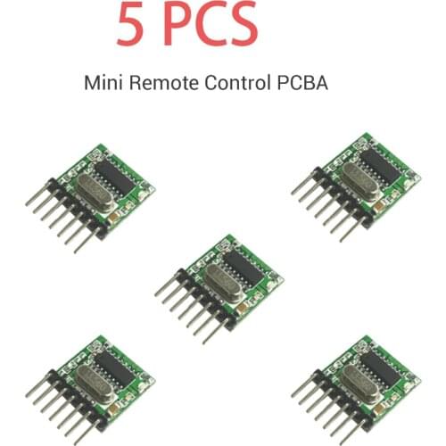 Universal 5 pieces 433 Mhz Superheterodyne RF wireless transmitter module 1527 Encoding EV1527 Code 3V-24V For Remote control