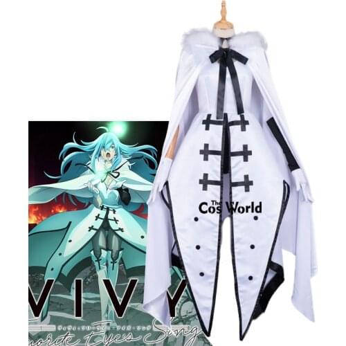 Vivy Fluorite Eyes Song Vivy Cloak Dress Outfits Anime Cosplay Costumes