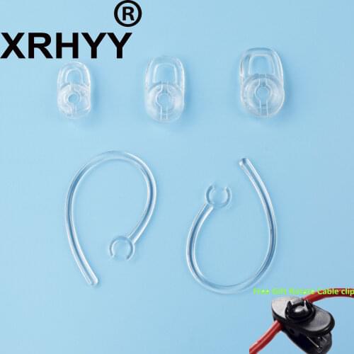 XRHYY SET 3pcs S/M/L Earbuds 2pcs Earhooks for Plantronics Voyager Edge Mobile Headphones Wireless Headset Earloops Earclips