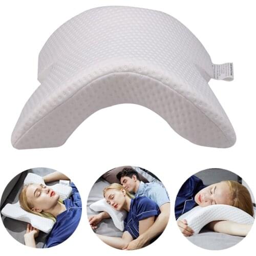 1PC Curved Slow Rebound Memory Foam Pillow Anti Pressure Hand Numb Neck Protection Dead Arms Couple Pillow Office Napping QA 134