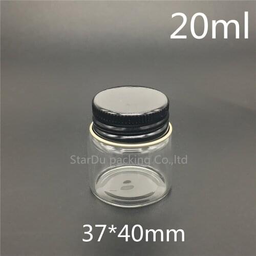 10pcs/lot 37*40mm 20ml screw neck glass bottle for vinegar or alcohol,carft/storage candy,liquid cosmetic bottles