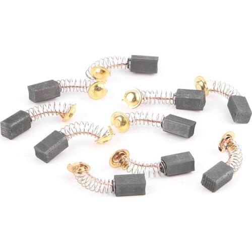 10pcs Power Tool Carbon Brush Electric Hammer Angle Grinder Graphite Brush Replacement Various Size