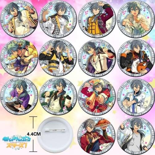 14pcs Ensemble Stars Shiina Niki 44mm Figure Badge Button Brooch Pin Souvenir Figuras Cosplay Gift