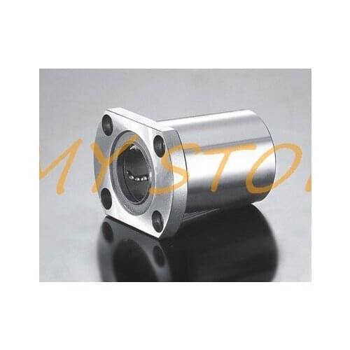 16mm x 28mm x 37mm Siliver Linear Bearing Oval Flanged Router Linear System Bushing Bearing LMH16UU