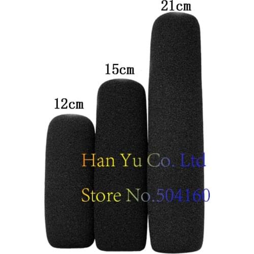 Professional 5pcs Black Foam Windscreen Windshield Cover for Shotgun Interview Microphone Mic