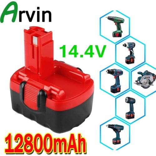 BAT038 14.4V 12800mAh&9800mAh Rechargeable Battery for bosch 14.4V Battery BAT038 BAT040 BAT140 BAT159 BAT041 3660K NI-CD