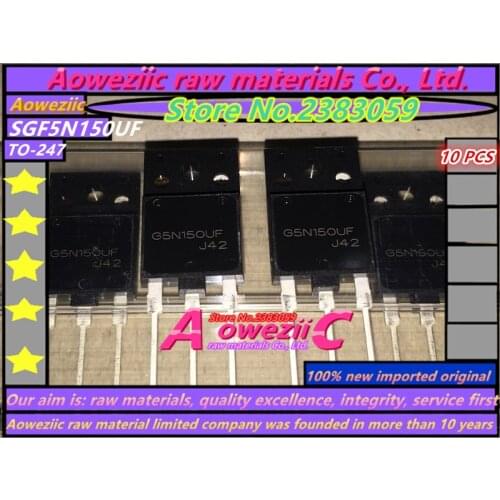 Aoweziic 100% new imported original SGF5N150UF GF5N150UF TO-3PF IGBT high voltage triode 5A 1500V