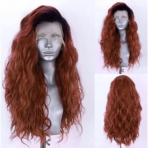 BETTYLOVE Ombre Brown Lace Front Wig High Temperature Fiber Synthetic Wigs for Women Natural Wave Wig Side Part Cosplay Wigs