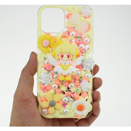 Handmade New Phone Case For Iphone 11 Pro Max 12 13 Mini X XS XSMAX XR SE 2020 7 8 Plus Apple Cover With Charm Women Designer