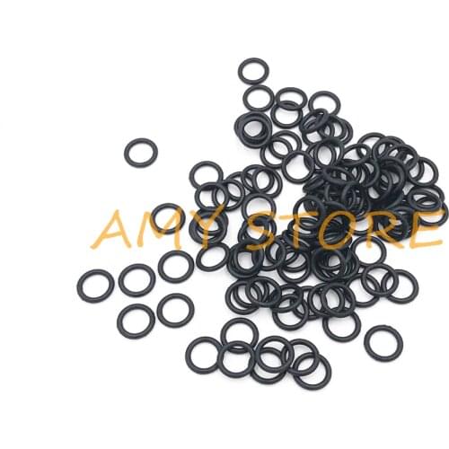 100Pcs Black O Washer Sealing Rubber Ring NBR Gaskets OD4.5/5/6/6.5/7/8/9/9.5/10/11mm x 1mm for Air Wather Oil