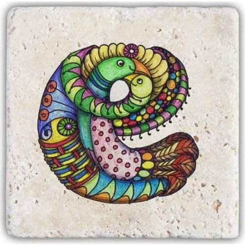 Decor Letter Coaster decorative objects Декоративные элементы Objetos decorativos