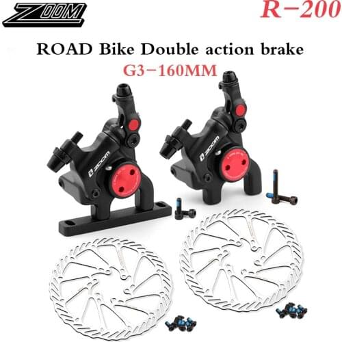 ZOOM-R200 hydraulic disc brake for road bike, disc brake cable, with rotor 160mm, bike parts